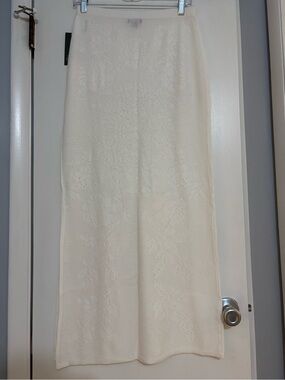wild fable White Knit Maxi Skirt